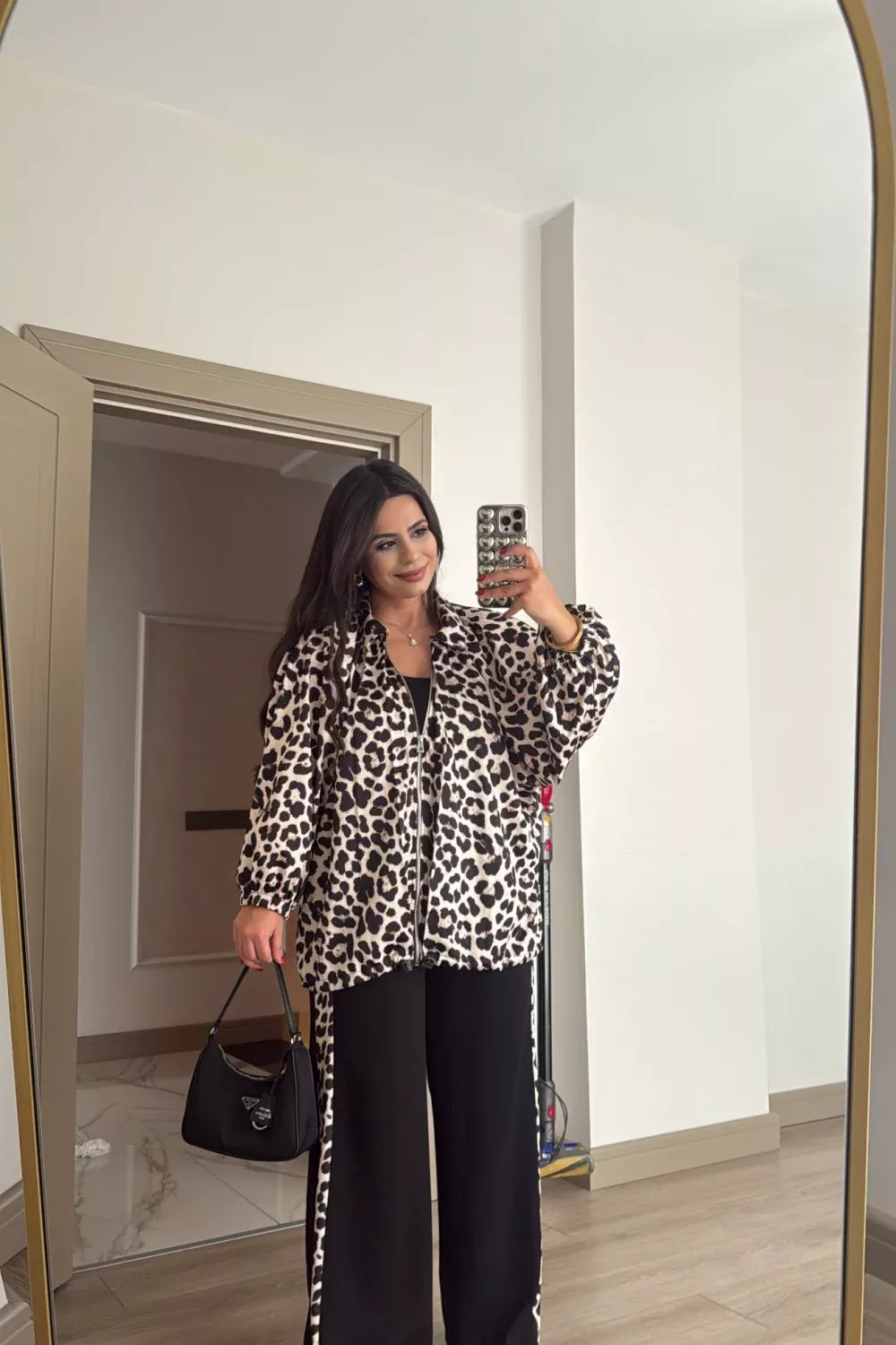 ZARA SATEN LEOPAR İKİLİ TAKIM