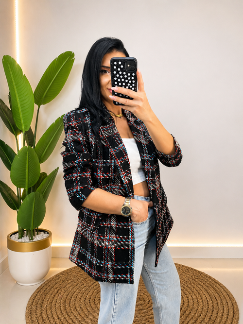 BLAZER EKOSE CEKET