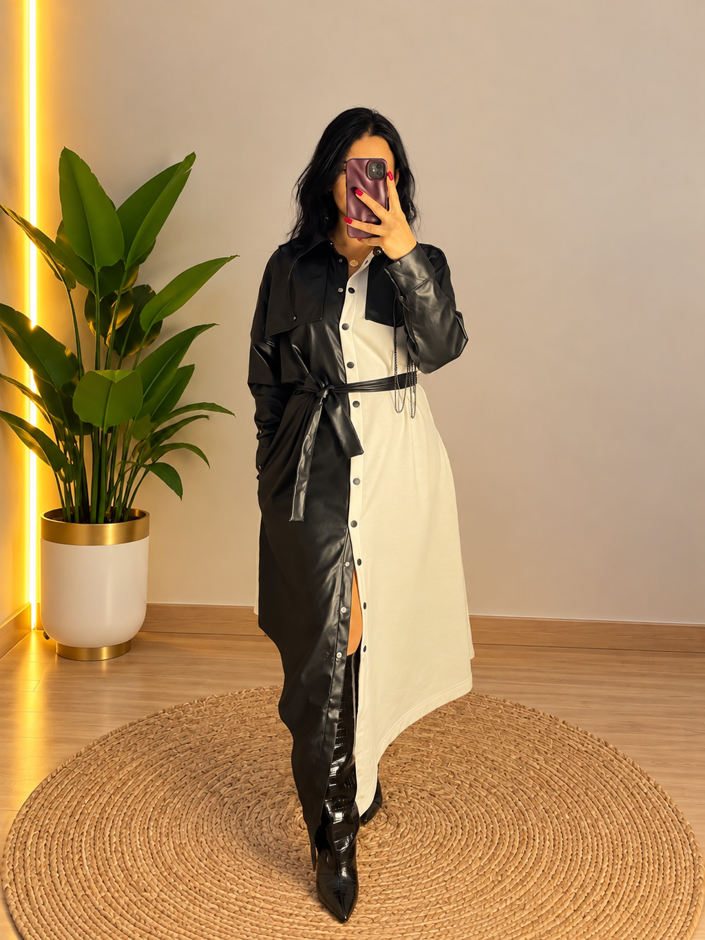 CHIC BICOLOR ELBİSE