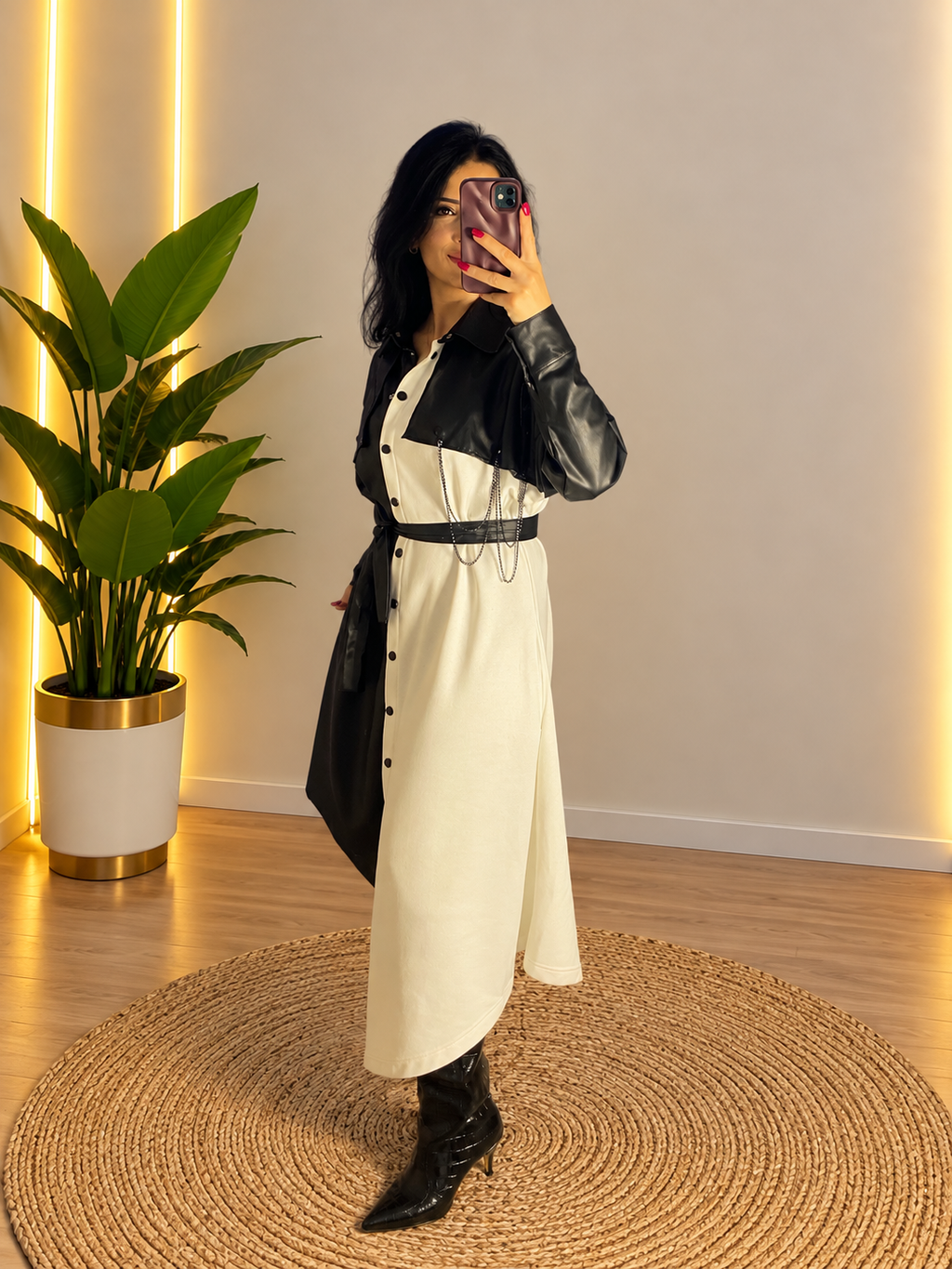 CHIC BICOLOR ELBİSE