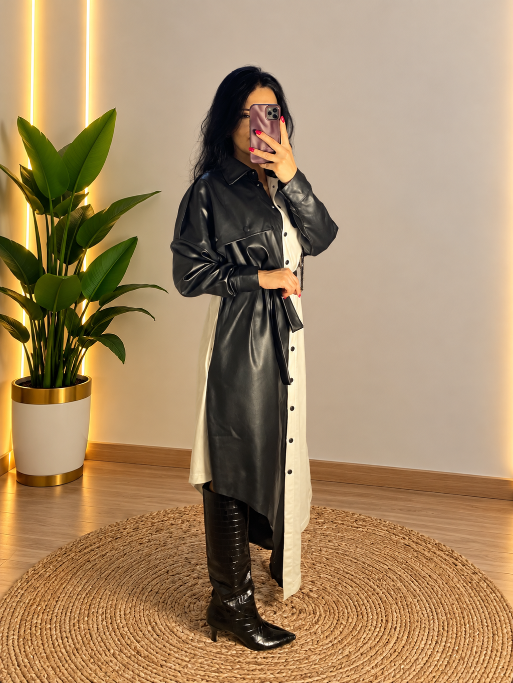 CHIC BICOLOR ELBİSE