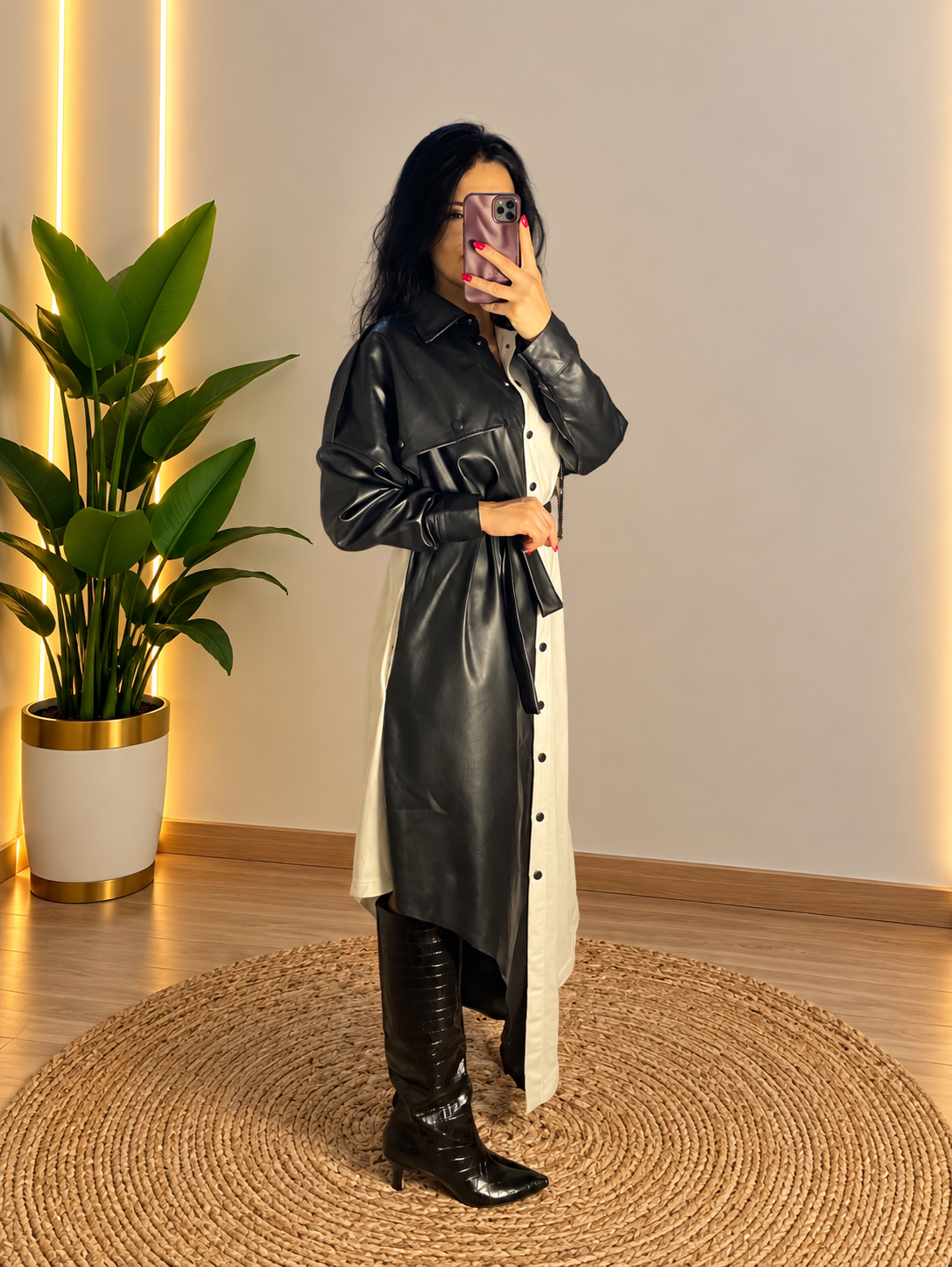CHIC BICOLOR ELBİSE